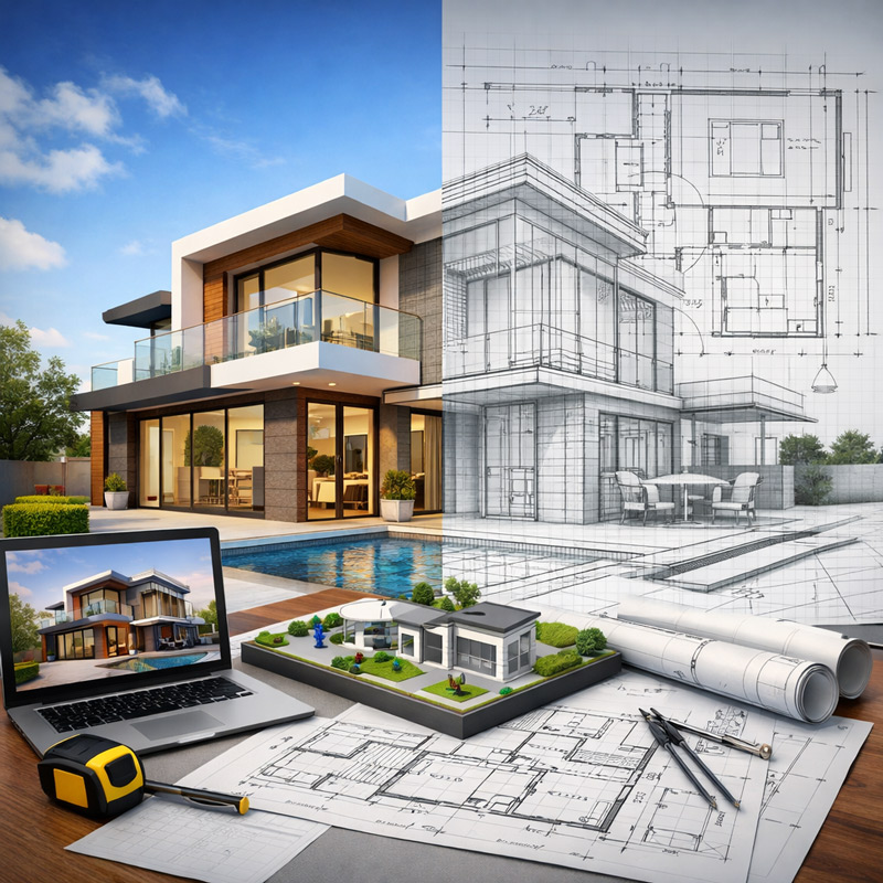 3D Architectural Design & Drawing
